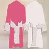 Luxury Jacquard Pajamas Breathable Cotton Nightgown Vintage Women Men Home Sleep Robes 6 Colors Option208B