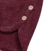 Oreilles de chat sweat robe dames surdimensionné coton manteau hiver chaud femmes solide longue tunique chapeau moelleux noir rose plus la taille LJ201103