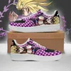 Faça você mesmo Anime Fan Tênis Sapatos Botas Giorno Giovanna Jojo Ideia de Presente Masculino Treinadores Malha Respirável Corrida de Estrada Atlética natics