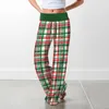 Women's Pants & Capris Women Christmas Printed Casual Wide Leg Trousers Vintage Plus Size Cotton Oversized Trousers#30