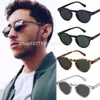 Rund Clear Frame Solglasögon Gregory Peck Brand Designer Men Women Sunglass Retro Gafas Fashion8430011