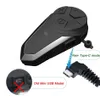 1000m BTS3 Bluetooth Motorcycle Helmet Intercom BT-S3 IPX7防水BT 5.0 + FMヘッドセット3ライダーBT-S3NS付きEDR