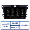 Carro DVD GPS Radio Estéreo para 2007-2014 Mazda CX-7 Multimedia Player Android 10,0 RAM 2GB 32GB ROM