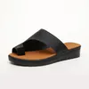 Sandalias 2021 Mujeres Acogedoras Zapatos Llanos Plataforma Plana Señoras Casual Corrección de Dedo Grande Ortopédico Corrector de Juanete Flip Flop