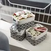 Folding Canvas Fabric Storage Box Clothes Toys Basket For Organizer Home Laundry With Handle storage bin 210922