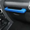 Blue Car Copilot Grab Handle Cover Frame Trim för 2007-2010 Jeep Wrangler JK JKU Interiörtillbehör