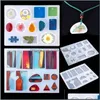Molds Jewelry Tools & Equipment Diy Epoxy Resin Suit Bracelets Earrings Necklaces Pendants Rings #94 Pieces Drop Delivery 2021 Mliky