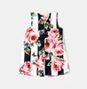 Summer Baby Girls Dress Designer Kids Splicing Stripe Rose Dresses Children Princess Clothing