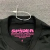 男性女性1ベストクオリティフォーミング印刷スパイダーウェブパターンTシャツファッショントップティーピンクヤング凶悪犯SP55555 Tシャツ336SS