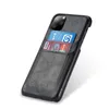 C191013 étui pour iphone12pro max couverture arrière de protection en cuir avec carte slip9690040