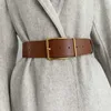 Donne larga cintura cintura vintage big pin fibbia cinture nere per jeans brown pu fotographia cinturino cinturino in cinghia calda abito da donna in vita g1026