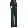 Kvinnors Jumpsuits Rompers Jumpsuit Kvinnor Sommar Mode Elegant Sexig Bodysuit Off Belt Shoulder Overells Combinaison Femme Kombinezon