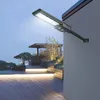 Lampione solare tutto in uno da 300 W 400 W 500 W IP67 Impermeabile 3 modalità Sensore di movimento PIR LED Lampione stradale con telecomando per giardino esterno