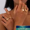 Fedi nuziali Boho Iced Out Donna Punk Geometria vintage Love Lock Ciondolo fiore Fashion Statement Ring Bijoux Jewelry Prezzo di fabbrica design esperto