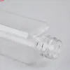 50 ml transparente Plastikflasche mit goldener Sprühpumpe, 50 CC Toner/Wasser-Unterabfüllung, leerer Kosmetikbehälter (50 Stück/Lot).