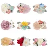 9 unids/set 3 pulgadas flor Clip Floral lazos para el cabello accesorios para niñas pequeñas adolescentes mujeres cumpleaños regalos de navidad