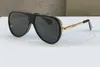 Óculos de sol piloto clássicos para homens ouro preto/cinza escuro lente esporte Óculos de sol UV Sun Sun Shades com caixa