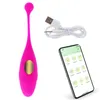Bluetooths app fjärrvibrator trosor vibrerande ägg bärbara bollar vibratorer g spot clitoris massager vuxen sex leksak för kvinnor