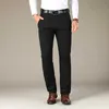 Męskie spodnie bawełniane spodnie proste 4 kolor plus rozmiar spodnie garnitur 42 44 plus aksamit wysokiej jakości stretch mężczyzna długi 210714