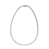 Цепочки ELSIEUNEE, классические ювелирные изделия из настоящего серебра 925 пробы, теннисные ожерелья для женщин, имитация муассанита, бриллианты, Fine Whole2749494