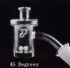 Düz Üst Sigara Aksesuarları 5 MM Alt Kuvars Banger Tırnak Cam Ile UFO Krank Carb Kapaklar TERP Pearl Topu DAB Rigs Su Borular Için