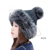 ビーニー/スカルキャップファッション女性冬のビーニーポム帽子編み頭蓋