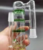 Glass Water Catch Catcher dla Hookh Perc Ashcatcher Trzy warstw Honeycomb Filtr Recykler 14.5mm 18,8 mm Mężczyzna Kobiet Złącze 3 kolor dla Tornado Shisha Bongs Dąb Rig