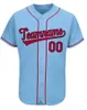 Custom Baseball Jersey Personlig Stitched San Francisco Georgia Kansas Namn och nummer Kortärmad Sport Uniform Vuxen