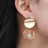 faux pearl earrings