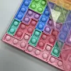 40pcsset Kinder039S Rainbow Building Block Figettenspielzeug Mode Pioneer Cartoon Kinder Bubbles Puzzle Dekompression Spielzeug für 9527546
