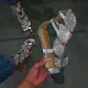 Designer Femmes Pantoufle Sandale Mode Été Fond Plat Papillon Strass Sandales Top Qualité Chaussures Plates Dames Tongs Taille 35-43