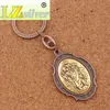 2 шт. Сент-Кристофер Medal Beychain Patron Saint of Travels и автомобилисты 2 дюйма Большой Автомобиль Защита автомобиля Ключ K1741