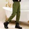 Girls Cargo Pants With Belt For Girl Casual Kids Sport Autumn Spring Clothing 6 8 10 12 14 210527
