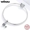 Wostu Vintage Trophy Bead 925 Sterling Silver Retro Mönster Charm Fit Original Armband Hängsmycke Halsband Lucky Smycken CQC1475 Q0531