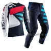 Vêtements de moto, ensemble d'équipement de costume gris noir, Kits de course, Kit de Motocross Combo Dirt Bike, maillot hors route, pantalon 8000709