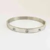 Steals Steel Fine Jewelly Bangle Zircon Inlay 18K Gold Bangle Braclet женщины