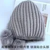 Beanie/Skull Caps X141 Donna Natural Rex Fur Hat Rose Pattern Hair Ball Wire Fodera in tessuto Opzioni di colore multiple Winter Warm Delm22