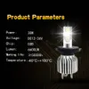 2pcs 60W 12000LM Car LED Headlight Bulbs H11 9006 HB4 9005 HB3 H4 H7 H8 H9 H1 Mini Headlight Kit for High/Beam Bulb Fog Light