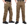 Pantaloni da uomo City Tattici da uomo multi tasche cargo militari da combattimento in cotone kaki pantaloni neri pantaloni SWAT militari casual da escursione