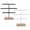 Brincos Organizer Jóias Display Stand 3-Tier Holder Crack para pendurar brinco árvore 211105