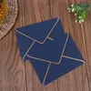 Greeting Cards 5Pcs/lot 13.5X18.5CM High End Gold Stamping Paper Envelope Business Invit Wedding Party Invitation Card Gift