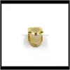 Gold Dental Grills Body Jewelry 2019 Fashion Unisex Hip Hop Teeth Grillz Wholesale Environmental Electroplated Copper Teeth Braces 2So Zrx02