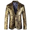 Męskie Garnitury Blazers Kurtka Tyrant Gold Suit Mens Black Friday Party Dress Christmas Traje Hombre Formalne rejsy de Costume Costard Homme