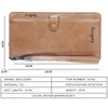 Wallets Baellerry Men Long Fashion Desigh Zipper Card Holder Leather Purse Solid Coin Pocket High Quality Male