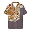 Men's Casual Shirts African Tribal Dashiki Clothing Digital Print Men Summer Shirt Stripe Design Plus Size Beach 5xl Wedding Wear