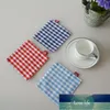 1 SZTUK tkaniny Lattice Mata Japoński Styl Dwuwarstwowa Księgownik Kabaster Anti-Scald Coaster Dining Stół Mata Miski Drink Color Kuchnia Cena Fabryczna Ekspert Jakość projektu