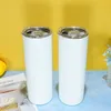 EU estoque 20oz sublimação tumbler quatro cores brilho no set escuro skinny tumblers dia de páscoa em granel criativo canecas de parede dupla aço inoxidável garrafa de água mágica