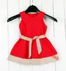 2021 Girls Dress Summer Baby Sleeveless Dresses Children Clothing Bow Dresses Kids Party Princess Girl Clothes