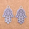 31pcs Antique Argent Plaqué Bronze Plaqué hamsa paume main protection Charmes Pendentif DIY Collier Bracelet Bracelet Résultats 42 * 28mm