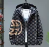 유럽 ​​역 패션 브랜드 인쇄 남성의 두건 재킷 성격 청소년 자체 재배 재킷 가을 새로운 플러스 크기 남성 의류